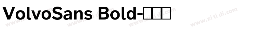 VolvoSans Bold字体转换